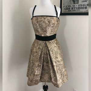 D&G Dolce & Gabbana Gold Leaf Dress
